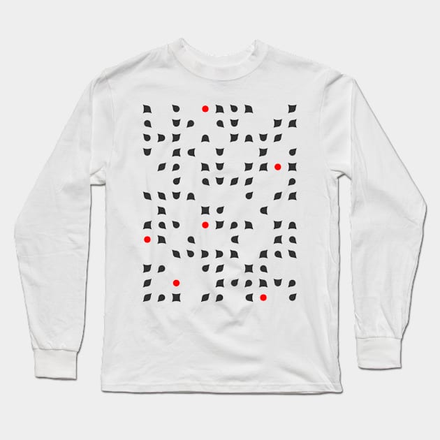 Black & White Love Long Sleeve T-Shirt by FAROSSTUDIO